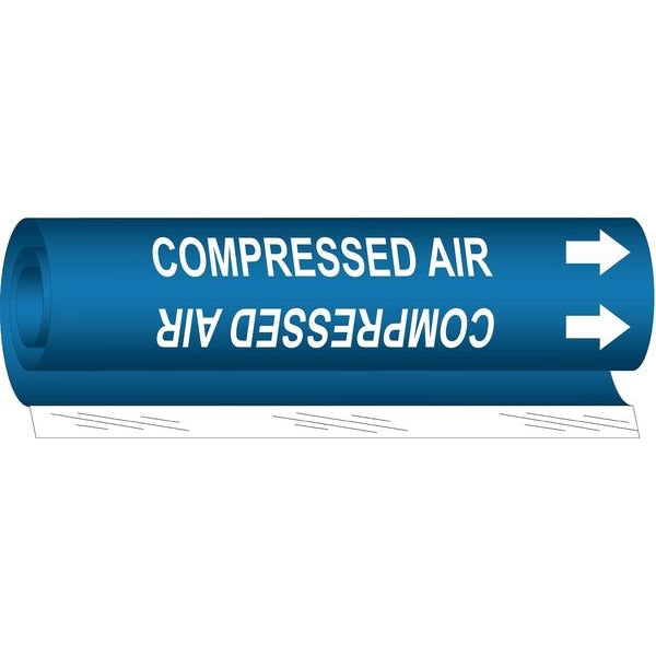 Pipe Mrkr, Compressed Air, 2-1/2to7-7/8 In, 5660-II