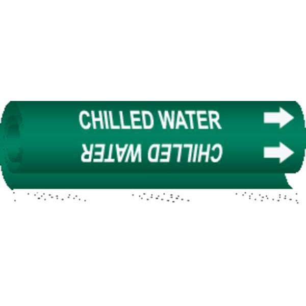 Pipe Mrkr, Chilled Water, 2-1/2to7-7/8 In, 5646-II
