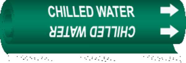 Pipe Marker, Chilled Water, 1/2to1-3/8 In