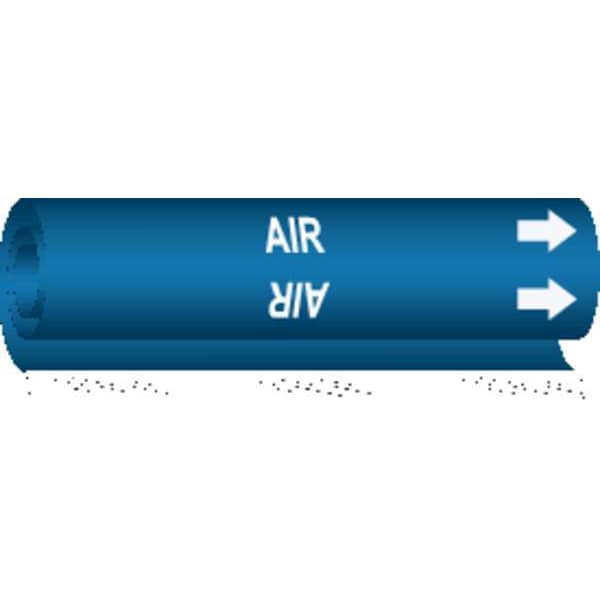 Pipe Marker, Air, Blue, 1-1/2 to 2-3/8 In, 5625-I