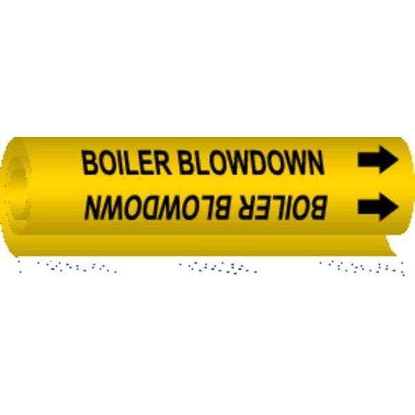 Pipe Mrkr, Boiler Blow Down, 1/2to1-3/8 In
