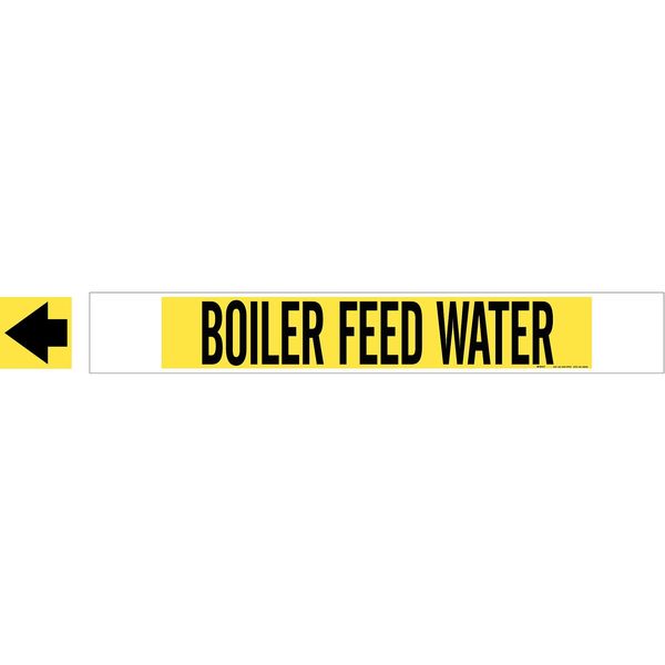 Pipe Mrkr, Boiler Feed Water, 8 In or Grtr