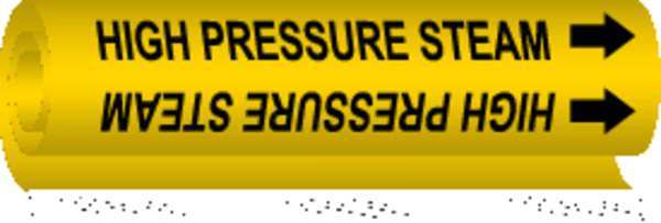 Pipe Marker, High Pressure Steam, Yellow, 5706-II