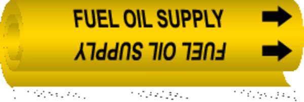 Pipe Marker, Fuel Oil Suppl1/2to1-3/8 In