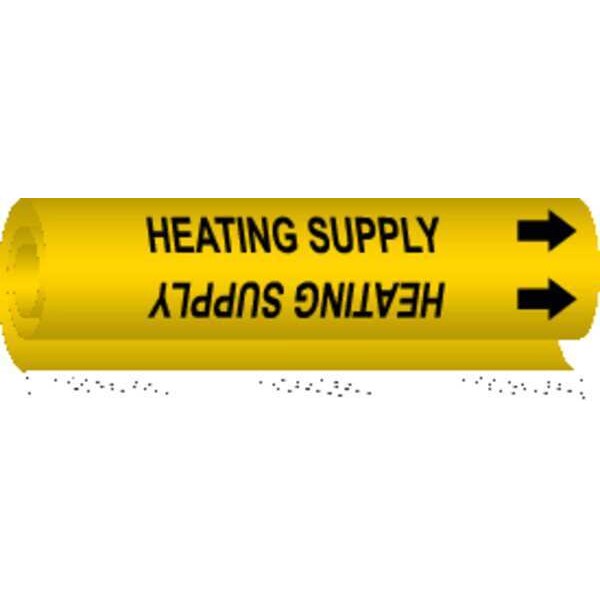 Pipe Mrkr, Heating Supply, 1-1/2to2-3/8 In, 5701-I