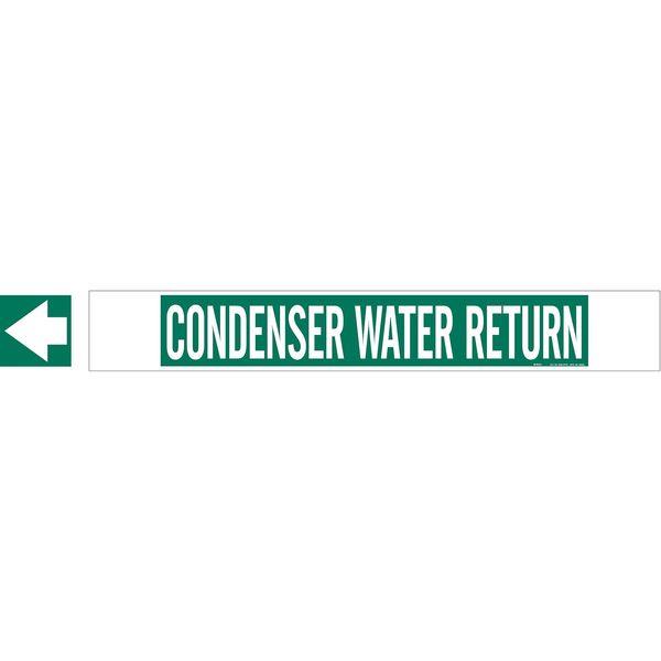 Pipe Marker, Condenser Water Return, Green, 5665-HPHV