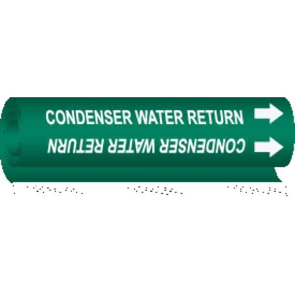 Pipe Marker, Condenser Water Return, Green, 5665-I