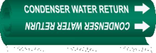 Pipe Marker, Condenser Water Return, Green, 5665-O