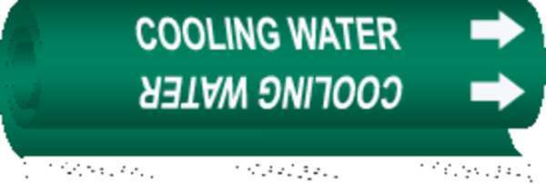Pipe Mrkr, Cooling Water, 2-1/2to7-7/8 In