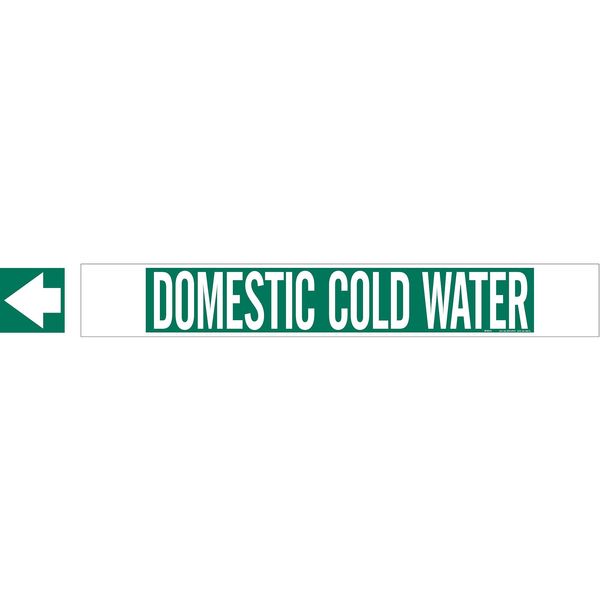 Pipe Mrkr, Domestic Cold Water, 8In orGrtr, 5673-HPHV