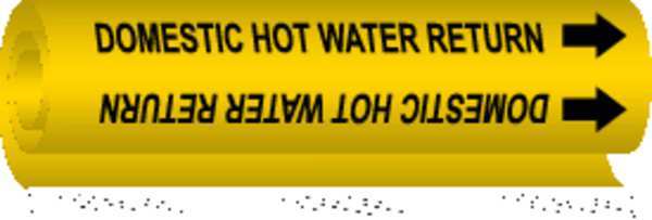 Pipe Marker, Domestic Hot Water Return, Y, 5676-I