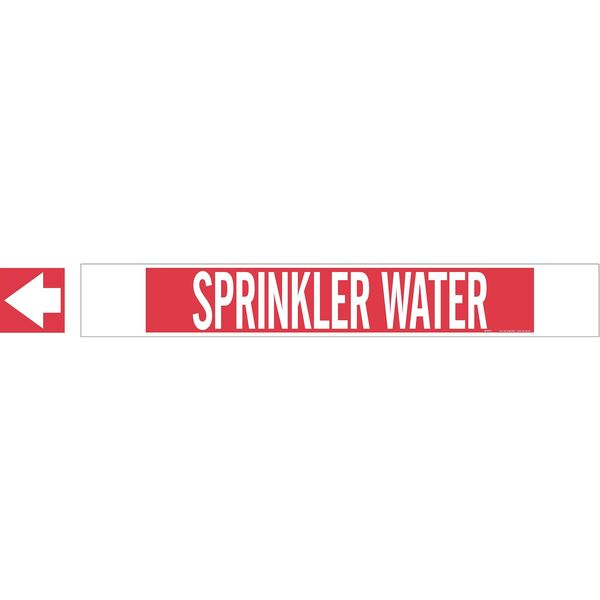 Pipe Markr, Sprinkler Water, R, 8 In orGrtr