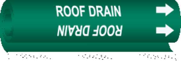 Pipe Markr, Roof Drain, Gn, 2-1/2to7-7/8 In