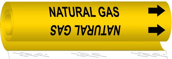 Pipe Markr, Natural Gas, Y, 2-1/2to7-7/8 In, 5726-II