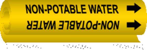 Pipe Mrkr, Non-Potable Water, 1-1/2to2-3/8, 5730-I