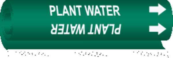 Pipe Marker, Plant Water, 1-1/2to2-3/8 In, 5739-I