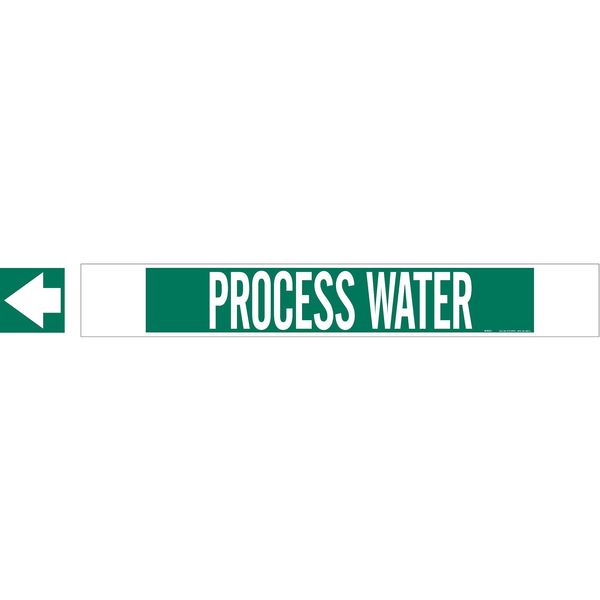 Pipe Marker, Process Water, Gn, 8 In orGrtr, 5747-HPHV