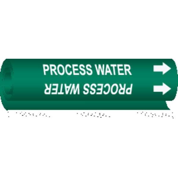 Pipe Marker, Process Water, 1/2to1-3/8 In