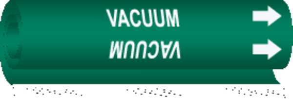 Pipe Marker, Vacuum, Grn, 2-1/2 to 7-7/8 In, 5777-II