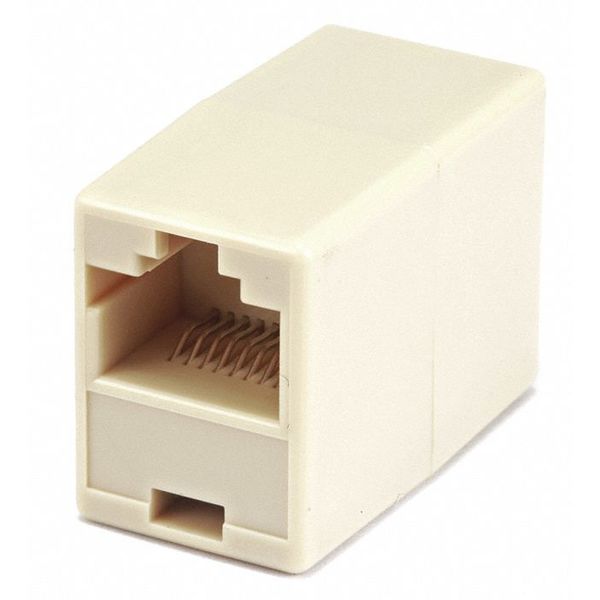 CAT5E, RJ45, Straigt Inline Coupler, Beige