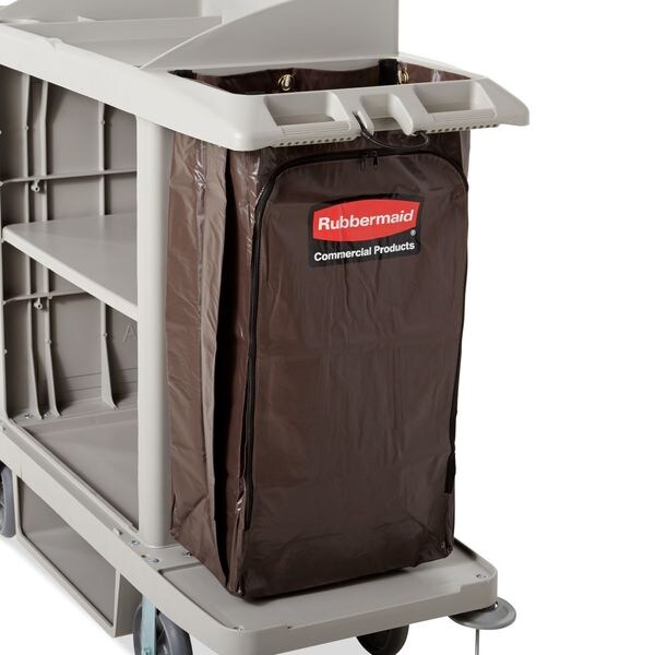 Housekeeping Cart, Gray, Polypropylene