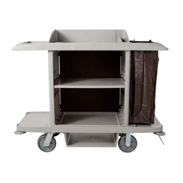 Housekeeping Cart, Gray, Polypropylene