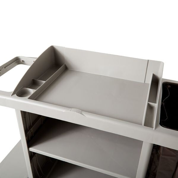 Housekeeping Cart, Gray, Polypropylene
