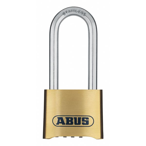 Combination Padlock, Bottom, Black/Silver
