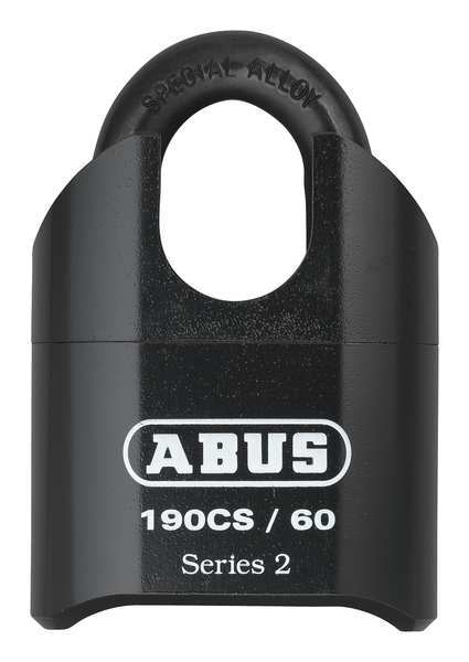 Combination Padlock, Bottom, Black/Silver