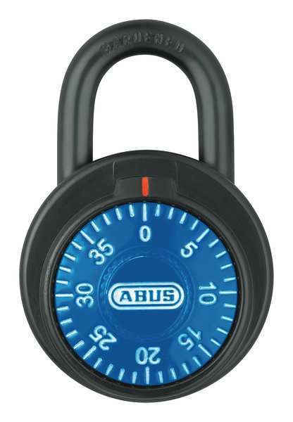 Combination Padlock, Front, Black/Silver