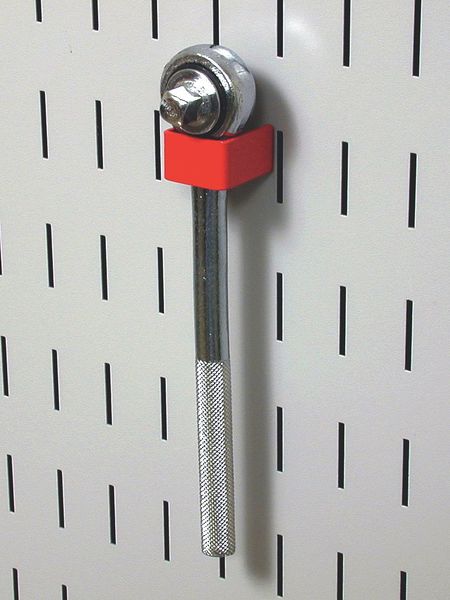 Slotted Tool Board Hook Kit, 13 Piece, Red