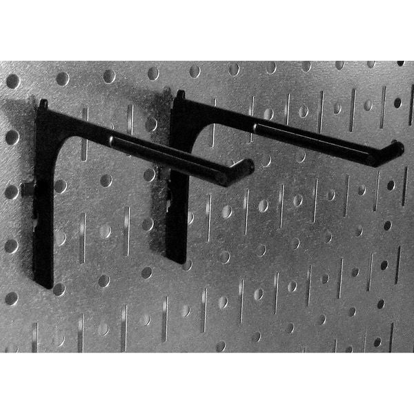 Pegboard Panel, Round 1/4 in Holes, 1 in Hole Spacing, 32 in H x 96 in W x 3/4 in D, White