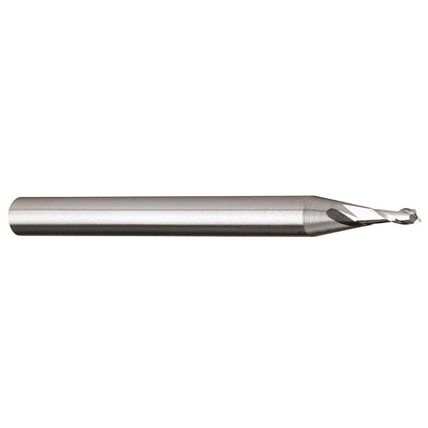 Carbide End Mill, 0.027, Cut 0.081, 2 FLT