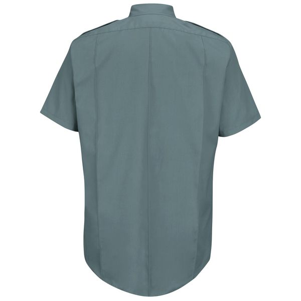 New Dimension Stretch Dress Shirt, M, Gray