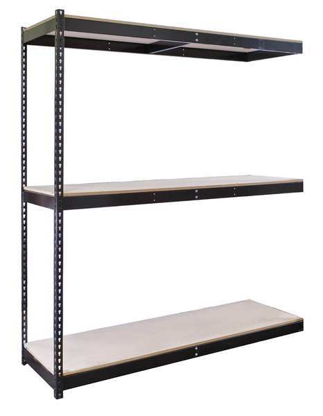 Boltless Shelving Add-On, 72x36, 3 Shelf