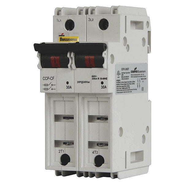 Finger-Safe Fuse Block with Disconnect Switch 2 Pole, CCP Series