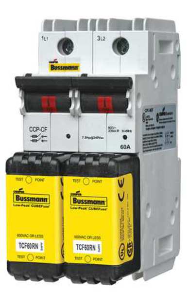 Finger-Safe Fuse Block with Disconnect Switch 2 Pole, CCP Series