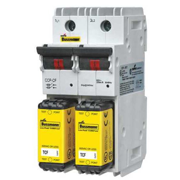 Finger-Safe Fuse Block with Disconnect Switch 2 Pole, CCP Series