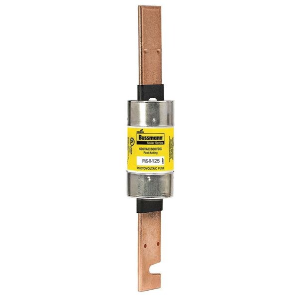 Solar Fuse, Fast Acting, 125 A, PVS-R Series, 600V AC, 600V DC, 9-5/8
