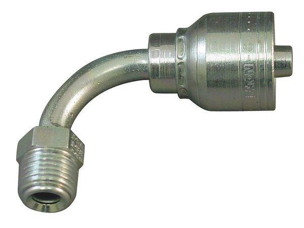 Hose Fitting, Crimp, 2.39 In Length