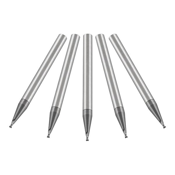 Carbide End Mill, 0.040, Cut 0.060, 2 FLT