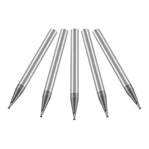 Carbide End Mill, 0.040, Cut 0.060, 2 FLT
