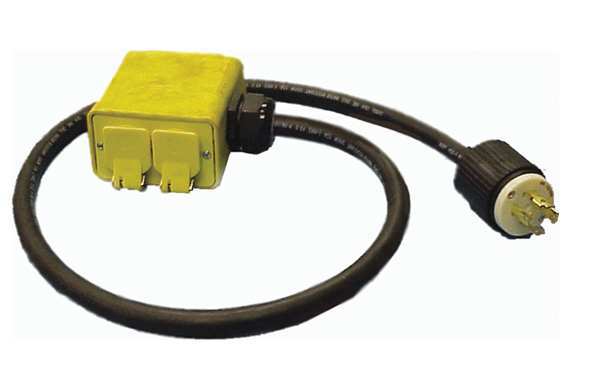 Extension Cord, 4ft, 12/4, 20A, SOW, Black