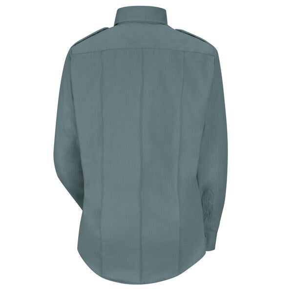 New Dimension Stretch Dress Shirt, S, Gray