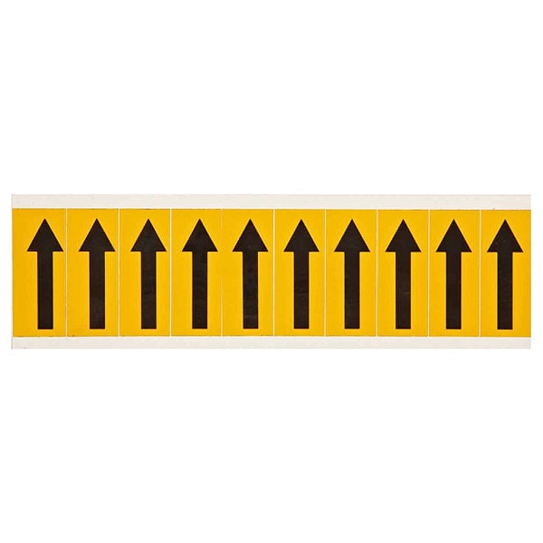 Symbol Label, Arrow, 2-1/4 In. H, PK10