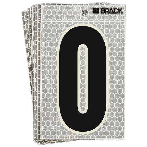 Refl. Letter Label, O, Glow in Dark, PK10