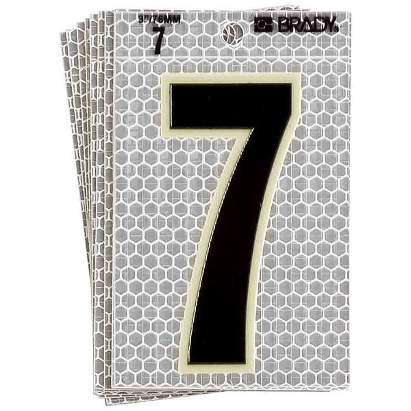 Ultra Reflective Numbers, 7, 6 In. H, PK10