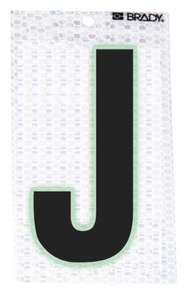 Ultra Reflective Letter, J, PK10