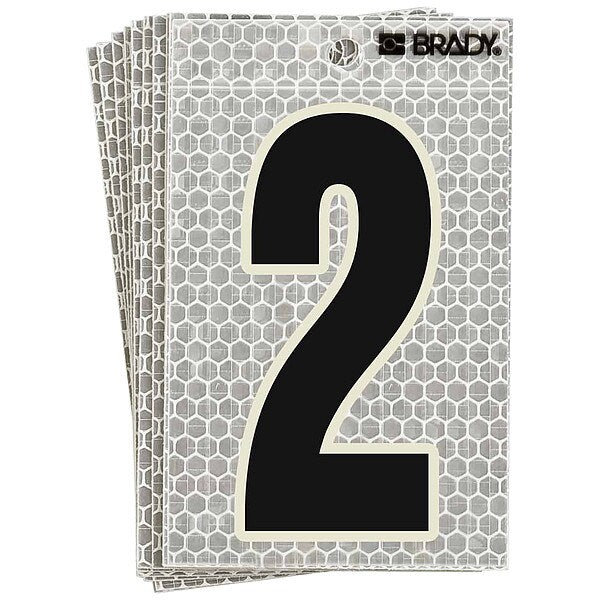 Ultra Reflective Numbers, 2, 6 In. H, PK10