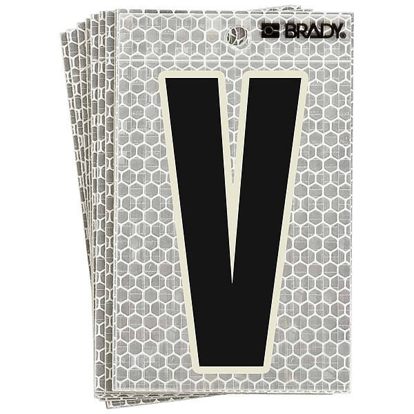 Ultra Reflective Letter, V, PK10